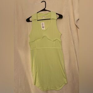 👗 Derek Heart Green Cut Out Fitted Tank Dress